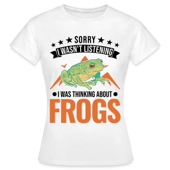Grenouille cadeau Rainette - T-shirt Femme - blanc - Devant - AI Model Female 172 dark (172cm)