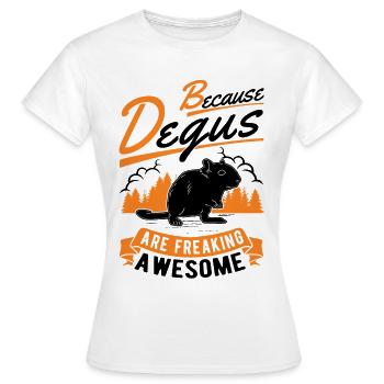 Degu owner shrub rat forest degu - Women's T-Shirt - white - Front - AI Model Female 172 dark (172cm)