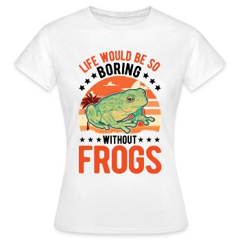 Frog Gift Tree Frog - Women's T-Shirt - white - Front - AI Model Female 172 dark (172cm)