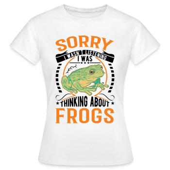 Grenouille cadeau Rainette - T-shirt Femme - blanc - Devant - AI Model Female 172 dark (172cm)