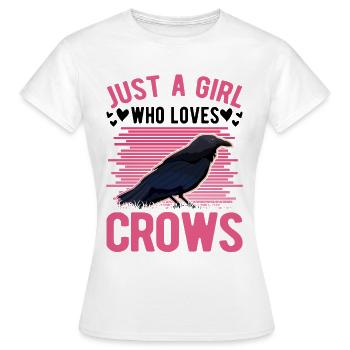 Corbeau Corbeau Corbeau - T-shirt Femme - blanc - Devant - AI Model Female 172 dark (172cm)