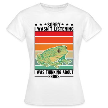 Grenouille cadeau Rainette - T-shirt Femme - blanc - Devant - AI Model Female 172 dark (172cm)