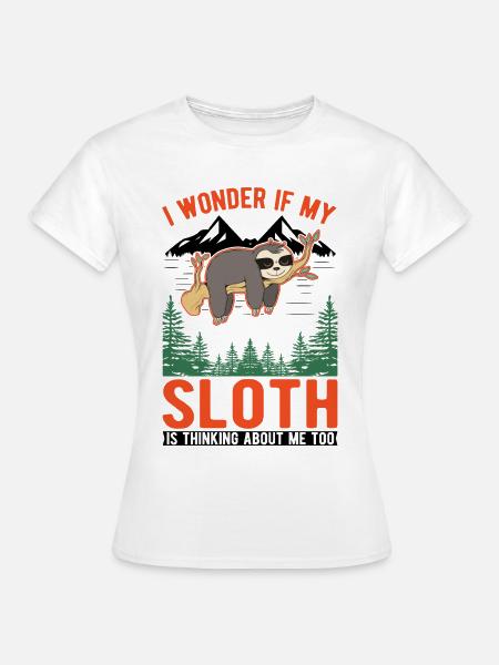 Faultier Liebhaber - Frauen T-Shirt - Weiß
