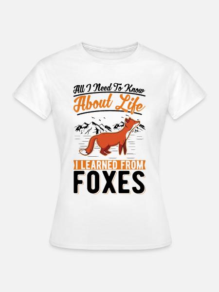 Fuchs Geschenk Rotfuchs - Frauen T-Shirt - Weiß