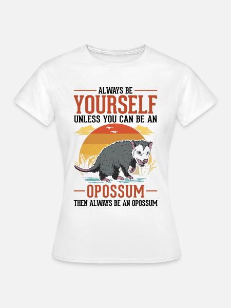 Opossum Geschenk Possum Beutelratte - Frauen T-Shirt - Weiß