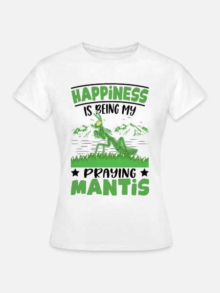 Gottesanbetterin Glück Mantis - Frauen T-Shirt - Weiß