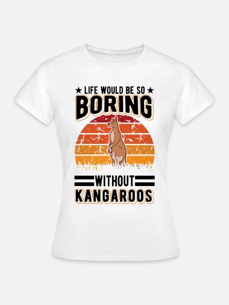 Australisches Känguru Australien Kangaroo - Frauen T-Shirt - Weiß