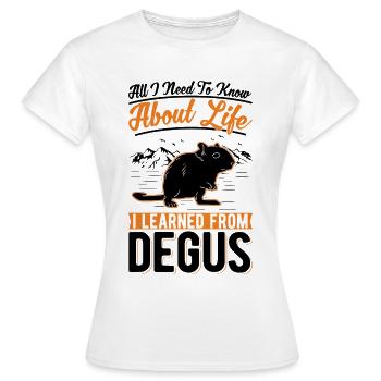 Degu Shrub Rat Forest Degu - Women's T-Shirt - white - Front - AI Model Female 172 dark (172cm)