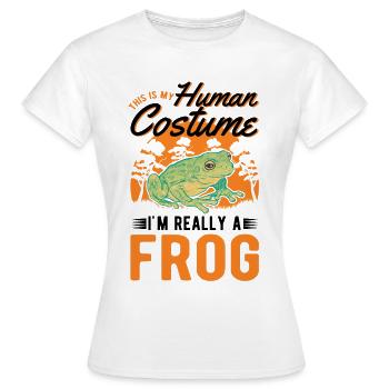 Frog Halloween Tree Frog - Women's T-Shirt - white - Front - AI Model Female 172 dark (172cm)