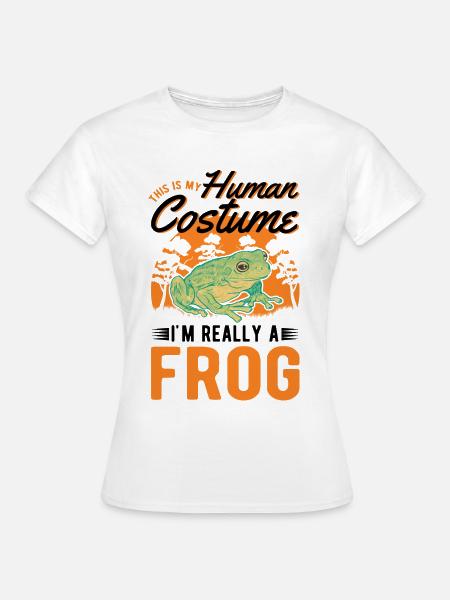 Frosch Halloween Laubfrosch - Frauen T-Shirt - Weiß