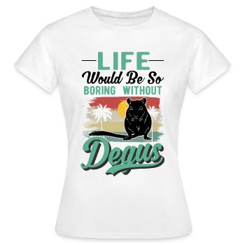 Degu Gift Shrub Rat Forest Degu - Women's T-Shirt - white - Front - AI Model Female 172 dark (172cm)