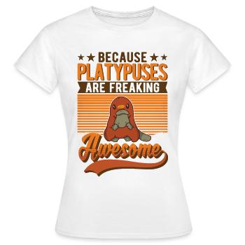 Ornithorynque Cadeau Ornithorynque - T-shirt Femme - blanc - Devant - AI Model Female 172 dark (172cm)