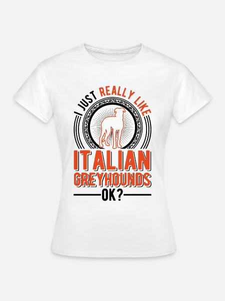 Italienischer Windhund Geschenk - Frauen T-Shirt - Weiß