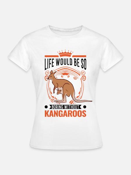 Australisches Känguru Australien Kangaroo - Frauen T-Shirt - Weiß