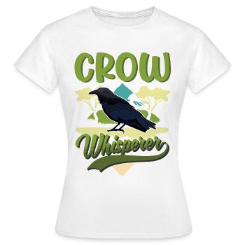 Chuchoteurs de corbeaux Corbeau Crow Crow éleveur de corbeaux - T-shirt Femme - blanc - Devant - AI Model Female 172 dark (172cm)