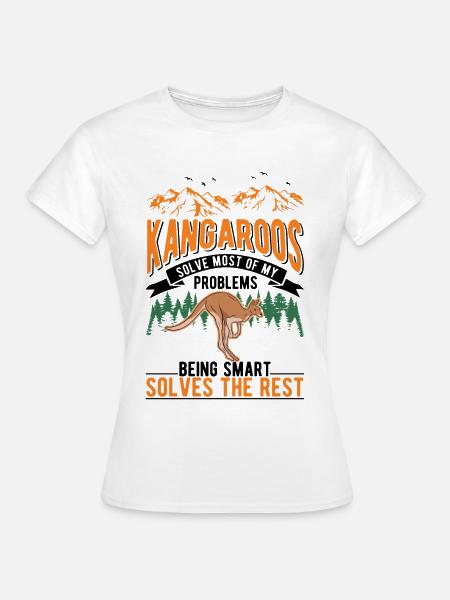 Kangourou Australie Kangourou - T-shirt Femme - blanc