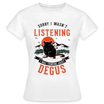 Degu Gift Shrub Rat Forest Degu - Women's T-Shirt - white - Front - AI Model Female 172 dark (172cm)