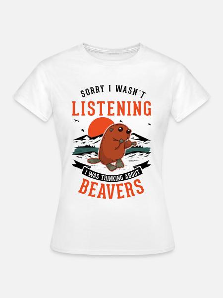 Biber Biberdamm Geschenk Beaver - Frauen T-Shirt - Weiß