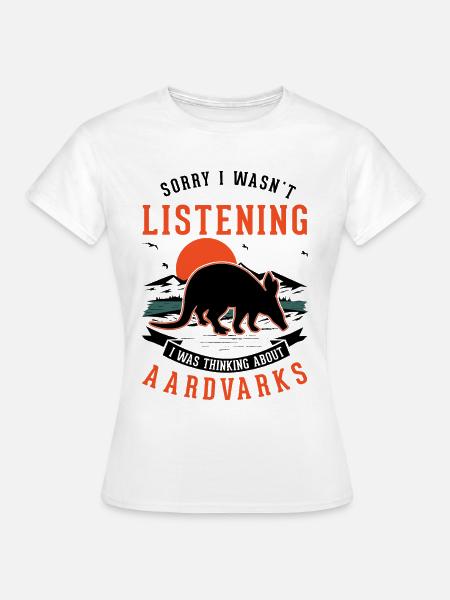 Erdferkel Geschenk Aardvark - Frauen T-Shirt - Weiß