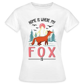 Cadeau de renard Renard roux - T-shirt Femme - blanc - Devant - AI Model Female 172 dark (172cm)