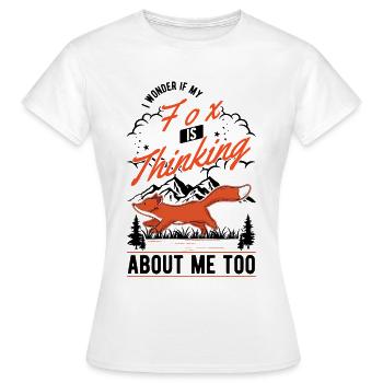 Cadeau de renard Renard roux - T-shirt Femme - blanc - Devant - AI Model Female 172 dark (172cm)