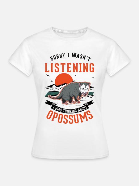 Opossum Geschenk Possum Beutelratte - Frauen T-Shirt - Weiß