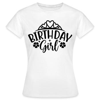 Birthday Queen 8 Happy Birthday - Women's T-Shirt - white - Front - AI Model Female 172 dark (172cm)
