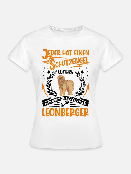 Leonberger Schutzengel - Frauen T-Shirt - Weiß