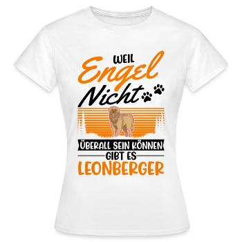 Leonberger Engel - Frauen T-Shirt - Weiß - Vorne - AI Model Female 172 dark (172cm)