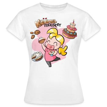 Kruemelmonster - Frauen T-Shirt - Weiß - Vorne - AI Model Female 172 dark (172cm)