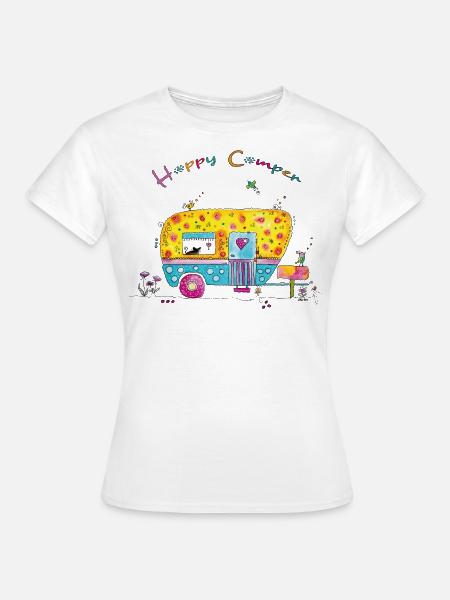 Caravan Happy Camper - Women's T-Shirt - white