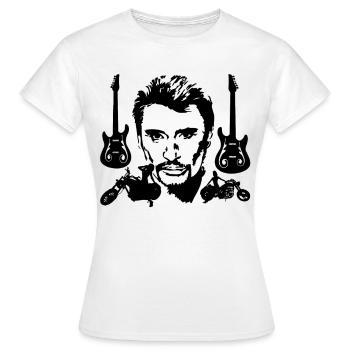 Johnny - T-shirt Femme - blanc - Devant - AI Model Female 172 dark (172cm)