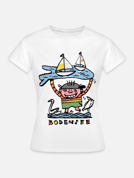 Bodensee - Frauen T-Shirt - Weiß