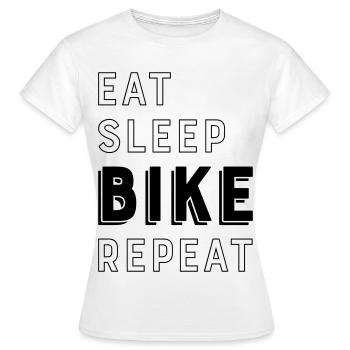 biker - Women's T-Shirt - white - Front - AI Model Female 172 dark (172cm)