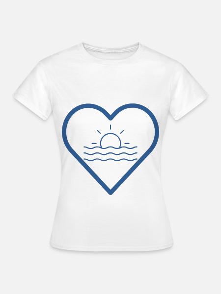 Sea in the heart - Women's T-Shirt - white