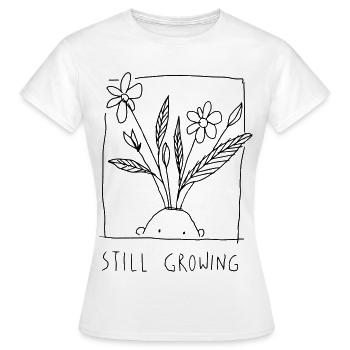 Toujours en croissance - T-shirt Femme - blanc - Devant - AI Model Female 172 dark (172cm)