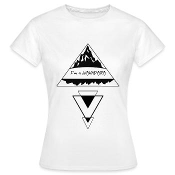 Je suis un Waundara - Je suis un vagabond, dialecte - T-shirt Femme - blanc - Devant - AI Model Female 172 dark (172cm)
