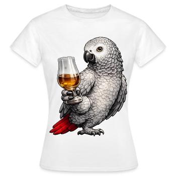 Graupapagei Whisky - Frauen T-Shirt - Weiß - Vorne - AI Model Female 172 dark (172cm)