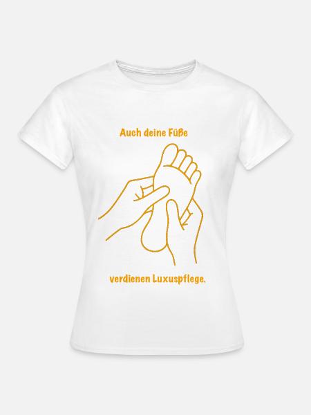 Schöne Füsse  - Frauen T-Shirt - Weiß