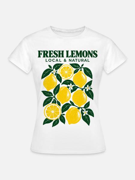 Frische Zitronen - Frauen T-Shirt - Weiß