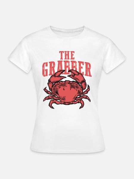 Chemise de crabe cadeau de vacances de plage - T-shirt Femme - blanc