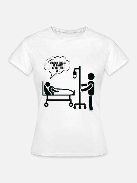 Fahrrad- Shirt Radsport Rennrad Trikot Geschenk - Frauen T-Shirt - Weiß