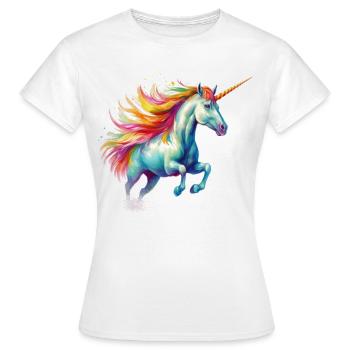 Enchanting unicorn - Women's T-Shirt - white - Front - AI Model Female 172 dark (172cm)
