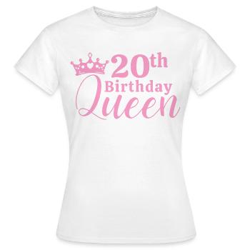 20e anniversaire - T-shirt Femme - blanc - Devant - AI Model Female 172 dark (172cm)