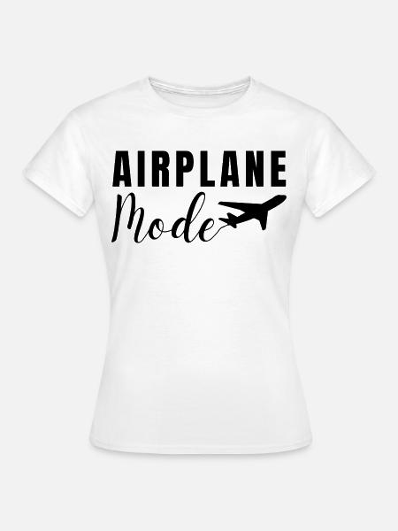 FLUGZEUGMODUS. REISEURLAUB - Frauen T-Shirt - Weiß