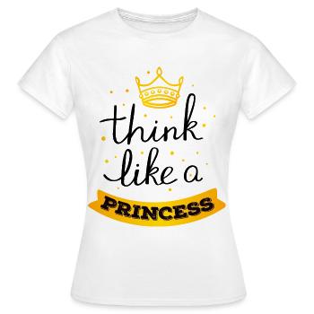 Princesse Maman Et Fille Citation - T-shirt Femme - blanc - Devant - AI Model Female 172 dark (172cm)