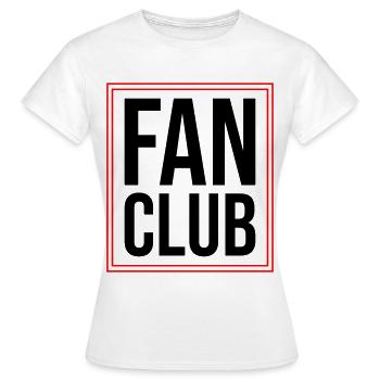 Fan Club - Frauen T-Shirt - Weiß - Vorne - AI Model Female 172 dark (172cm)