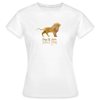 Design Aquarell Loewe Stehend - Frauen T-Shirt - Weiß - Vorne - AI Model Female 172 dark (172cm)