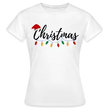 Weihnachtsgeschenk - Frauen T-Shirt - Weiß - Vorne - AI Model Female 172 dark (172cm)