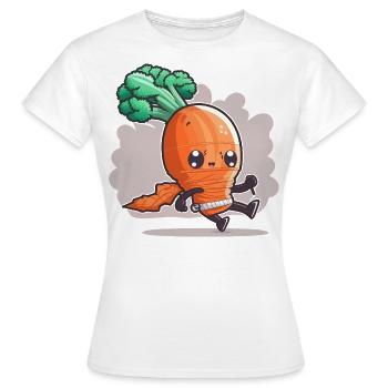 Carrot Strike - Women's T-Shirt - white - Front - AI Model Female 172 dark (172cm)